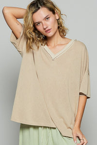 POL V-Neck Half Sleeve T-Shirt