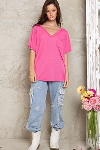 POL V-Neck Short Sleeve T-Shirt