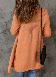 Ribbed Open Front Cardigan