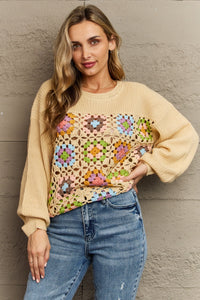 HEYSON More To Come Crochet Sweater Pullover