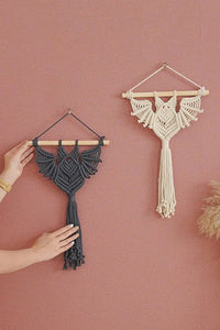 19.7" Bat Macrame Wall Plant Hanger