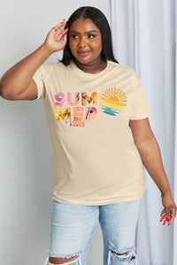 Simply Love Full Size SUMMER VIBES Graphic Cotton Tee