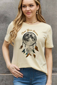 Simply Love Full Size CHASE YOUR DREAM Graphic Cotton Tee