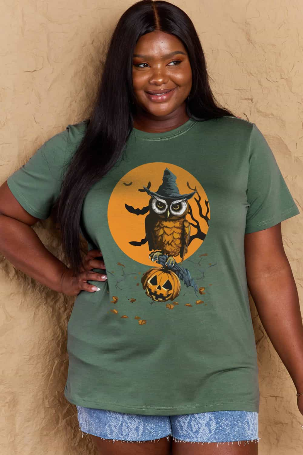 Simply Love Full Size Holloween Theme Graphic Cotton T-Shirt