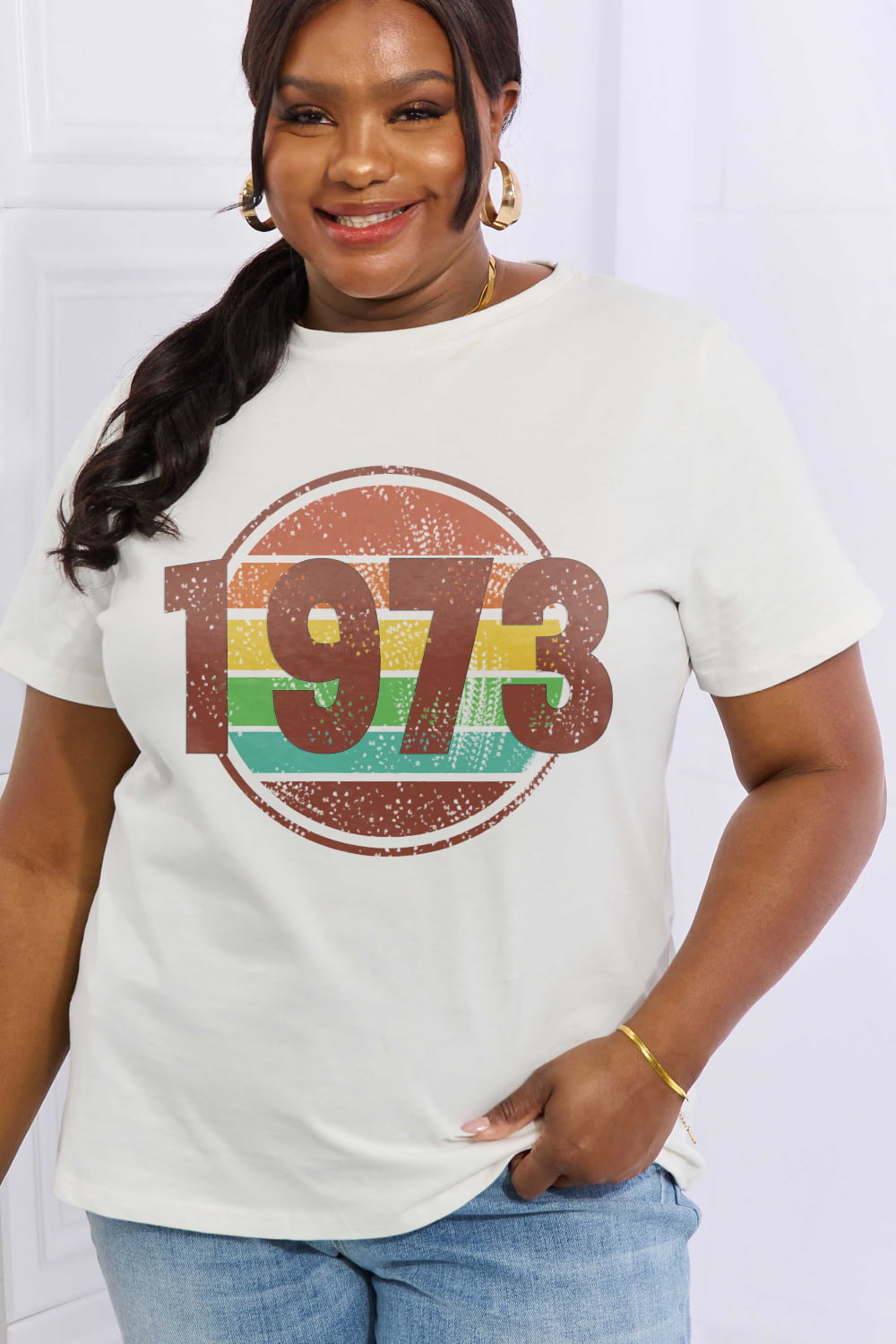 Simply Love Full Size 1973 Graphic Cotton Tee