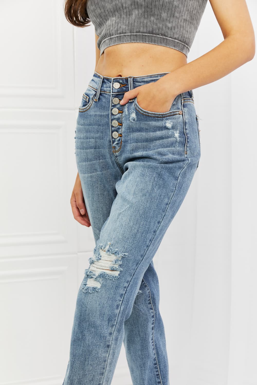 Judy Blue Maddison Full Size Boyfriend Jeans