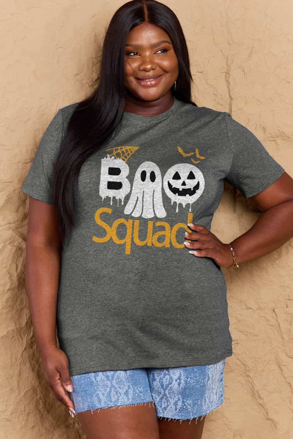 Simply Love Full Size BOO SQUAD Graphic Cotton T-Shirt