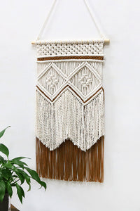 Two-Tone Handmade Macrame Wall Hanging