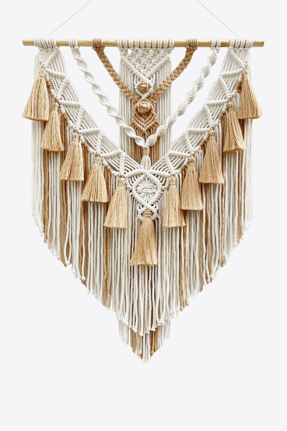 Two-Tone Macrame Wall Hanging