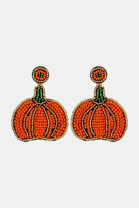 Beads Detail Pumpkin Shape Dangle Earring