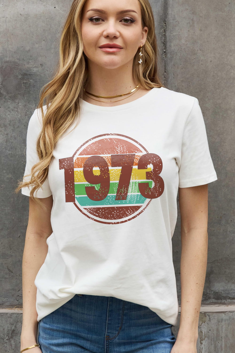 Simply Love Full Size 1973 Graphic Cotton Tee