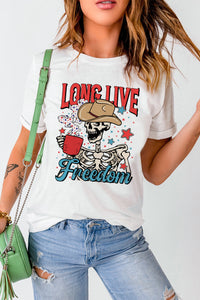 LONG LIVE FREEDOM Graphic Short Sleeve Tee