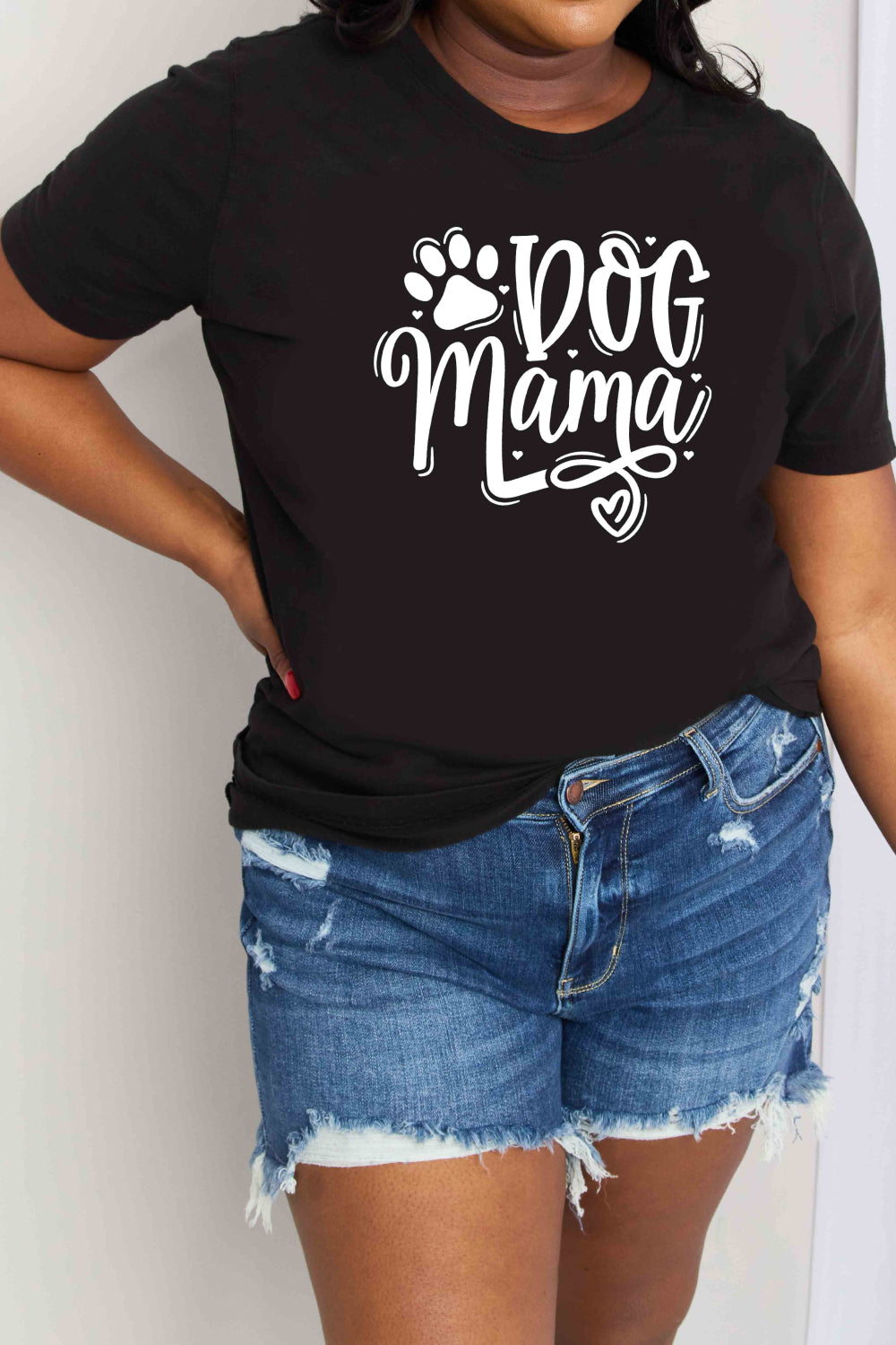 Simply Love Full Size DOG MAMA Graphic Cotton T-Shirt