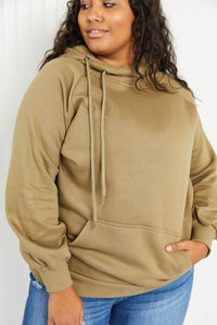 Zenana Fall Festival Full Size Side Tie Longline Hoodie