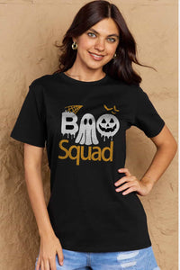 Simply Love Full Size BOO SQUAD Graphic Cotton T-Shirt