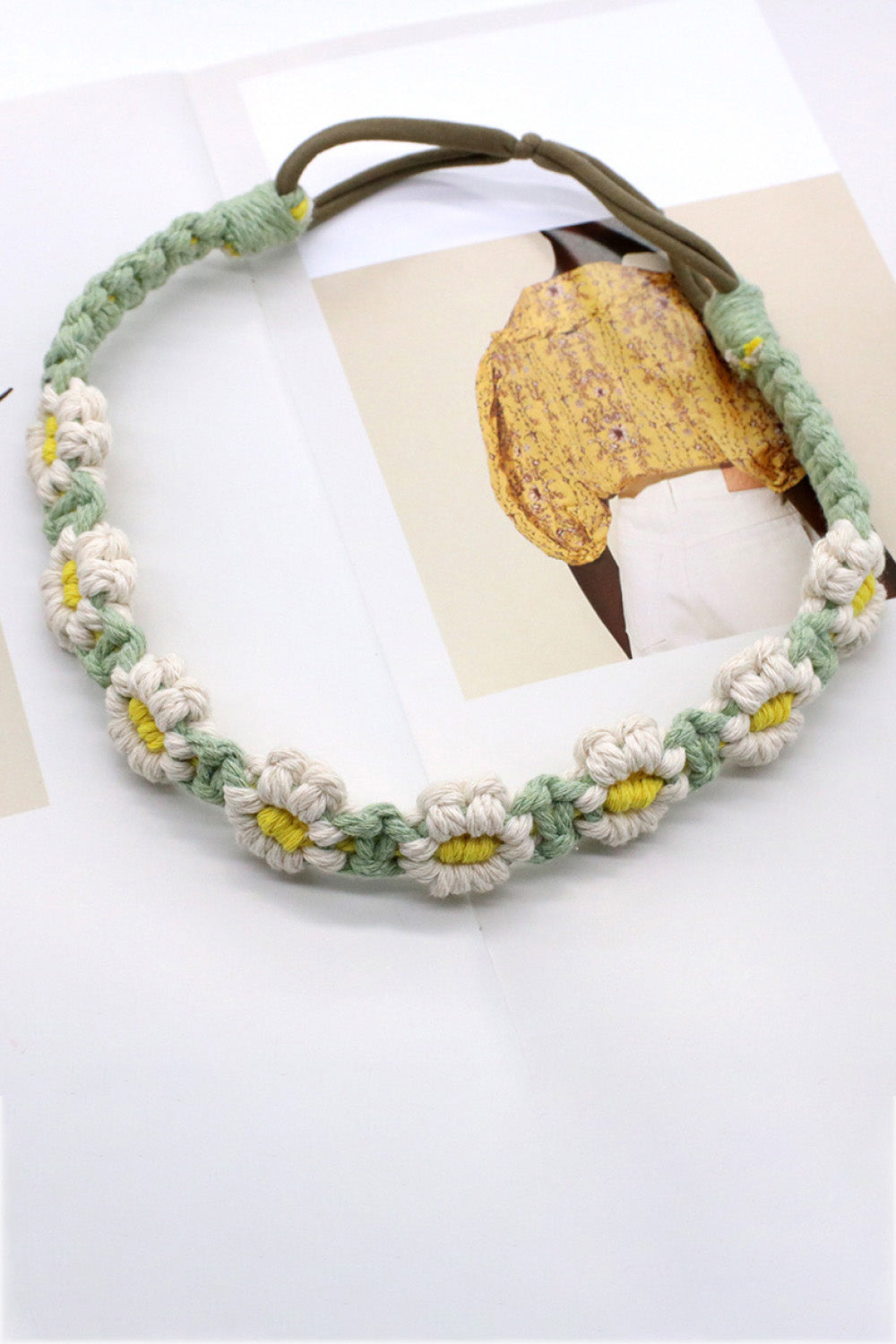 Assorted 2-Pack In My Circle Daisy Macrame Headband