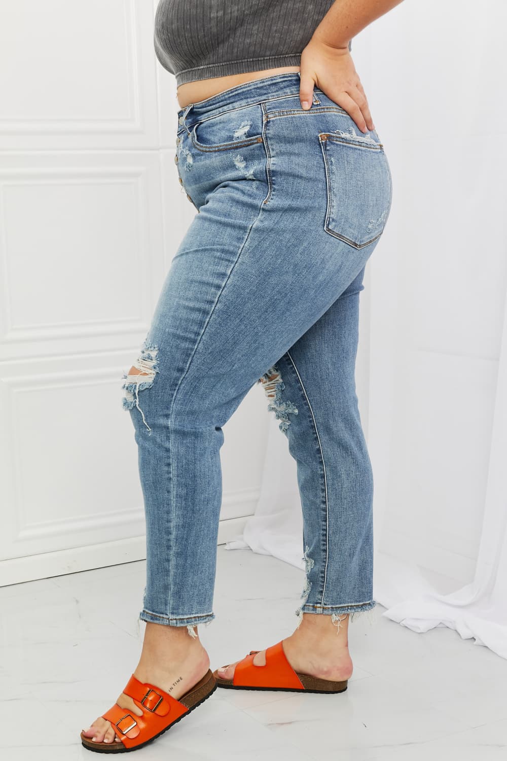 Judy Blue Maddison Full Size Boyfriend Jeans